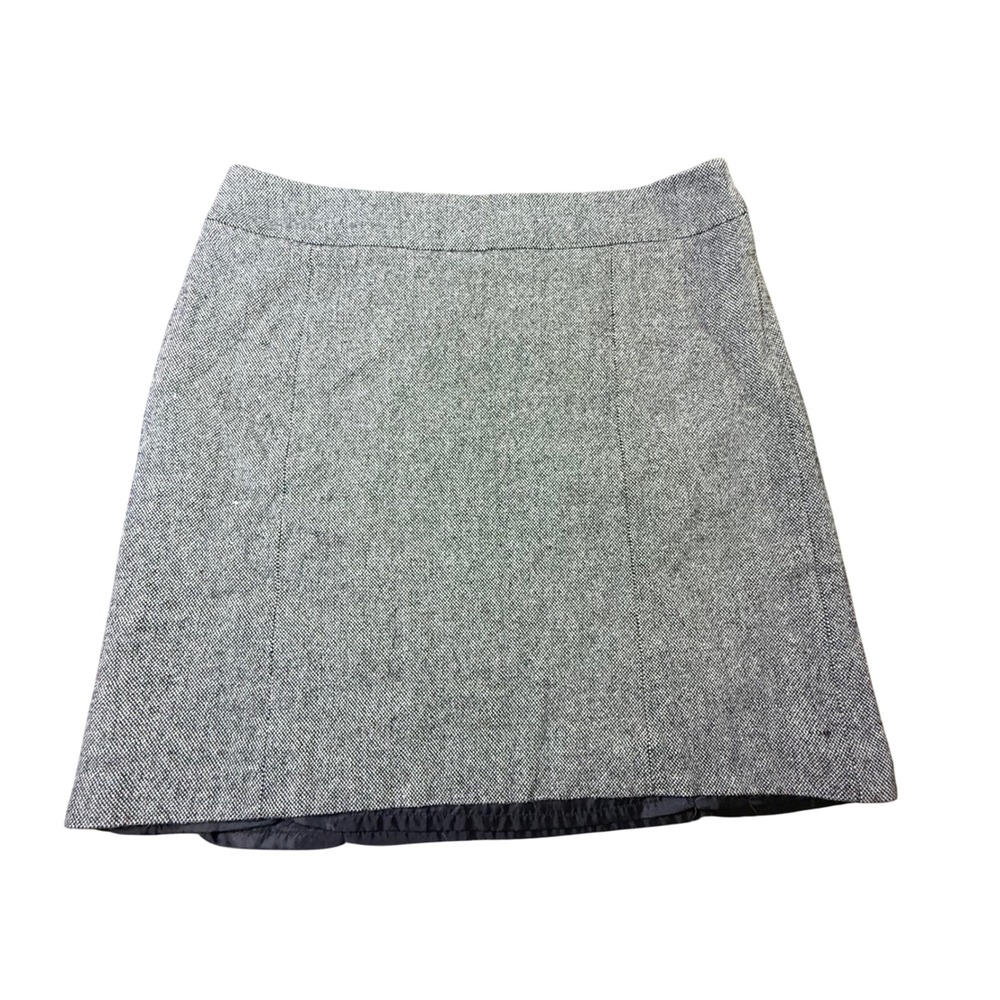 Merona Tweed A-Line Skirt Gray Wool Blend Size 18W